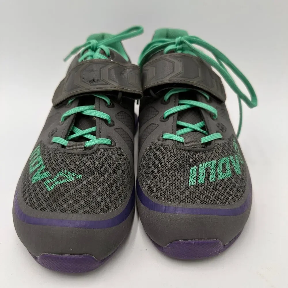 INOV-8 Fastlift 325 Shoes Grey & Mint Fitness Shoes Size 7.5
